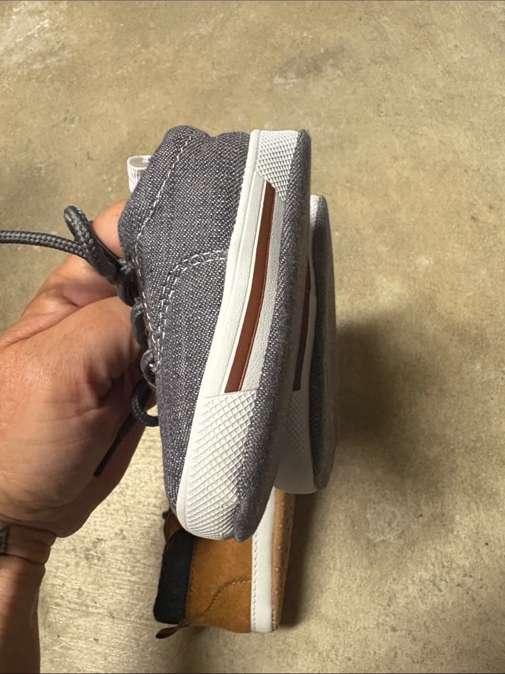 Baby Casual Shoes in Brown and Gray 2 pairs 3 to 6 months